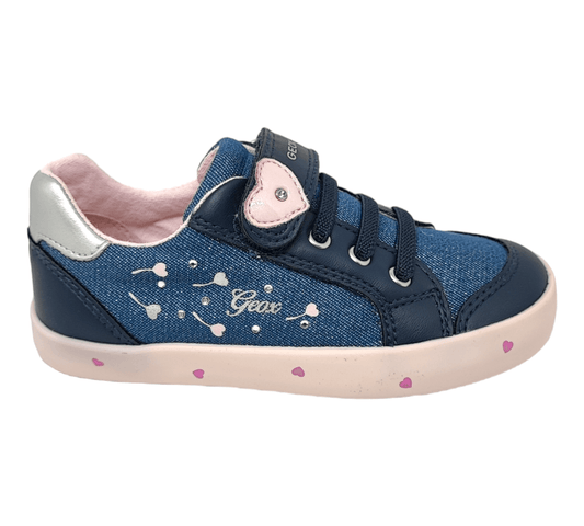 GEOX Kinder Sneaker in Stoff mit Klettverschluss