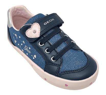 GEOX Kinder Sneaker in Stoff mit Klettverschluss