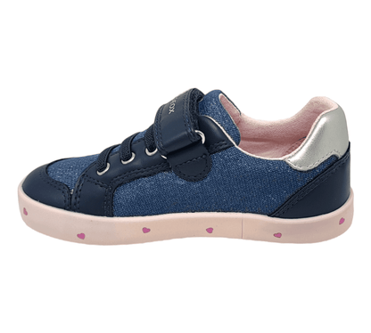 GEOX Kinder Sneaker in Stoff mit Klettverschluss