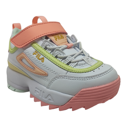 FILA DISRUPTOR F Kinder Sneaker mit Klettverschluss