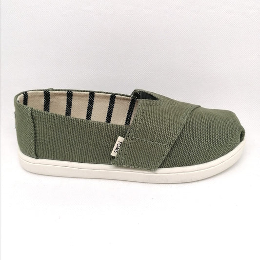 TOMS Kinder Loafer Classic Olive Canvas